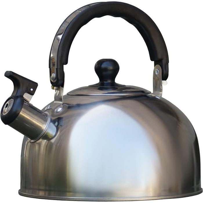 Чайник для заварки, чайник для канавок, чайник зі свистком, чайник з нержавіючої сталі ємністю 2,0 літра, газова плита, Індукційна плита, електрочайник