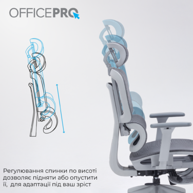 Крісло офісне OfficePro Skyline OC750-G-DG-DG