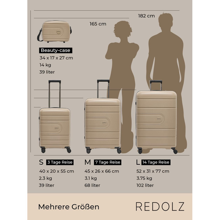 Чохол жорсткий REDOLZ XL 77см Поліпропілен 4 Подвійні котушки та TSA Основи 11
