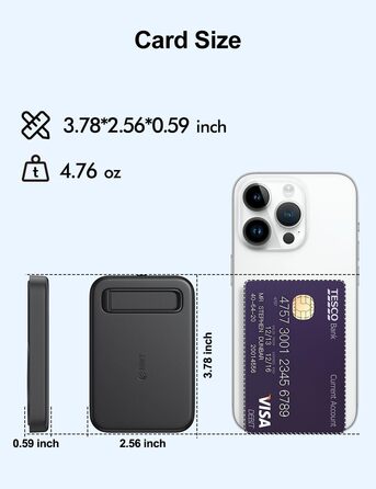 Міні-зарядний пристрій EMNT для iPhone, Power Bank 5200mAh, вбудований кабель, сумісний з iPhone 14/13/12/11