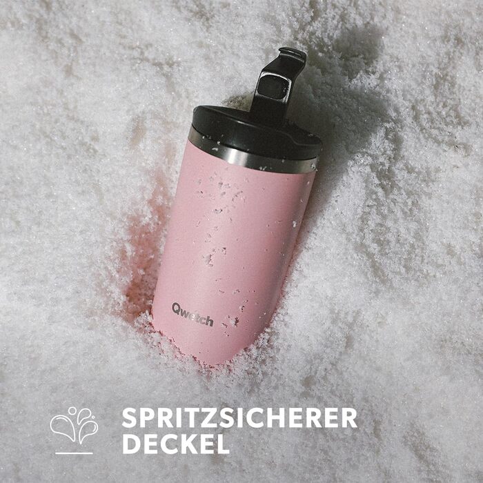 Термокружка QWETCH 350 мл з нержавіючої сталі - для кави та чаю, 6 год гаряча, 12 год холодна, BPA-free, без витоку, багаторазова, для подорожей