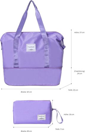 Набір валіз Travelhouse Ascona 5-ти частинний (75/65/55 см) з TSA-замком, Spinner-колесами, сумка та аксесуарний мішечок, ABS+PC, темно-зелений (фіолетовий/ліловий)