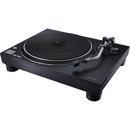 Програвач вінілових платівок Technics SL-100C з прямим приводом, картриджем AT-VM95C, автоліфтом, трьома швидкостями, пилозахистом і PHONO-кабелем, чорний