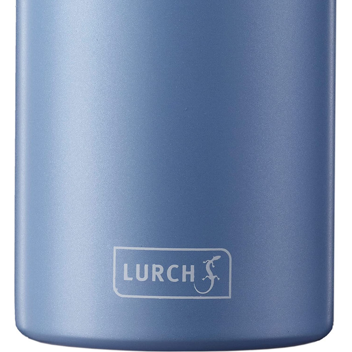 Ізольована пляшка / термос для гарячих і холодних напоїв Lurch 240943 з нержавіючої сталі з подвійними стінками об'ємом 0,5 л (перлинно-синього кольору)