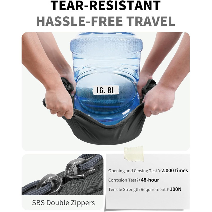 Набір органайзерів для валізи ECOHUB, 6 предметів, дорожні компресійні сумки з ID-тегами з перероблених матеріалів, дихаючі органайзери для подорожей та рюкзака, темно-сірі