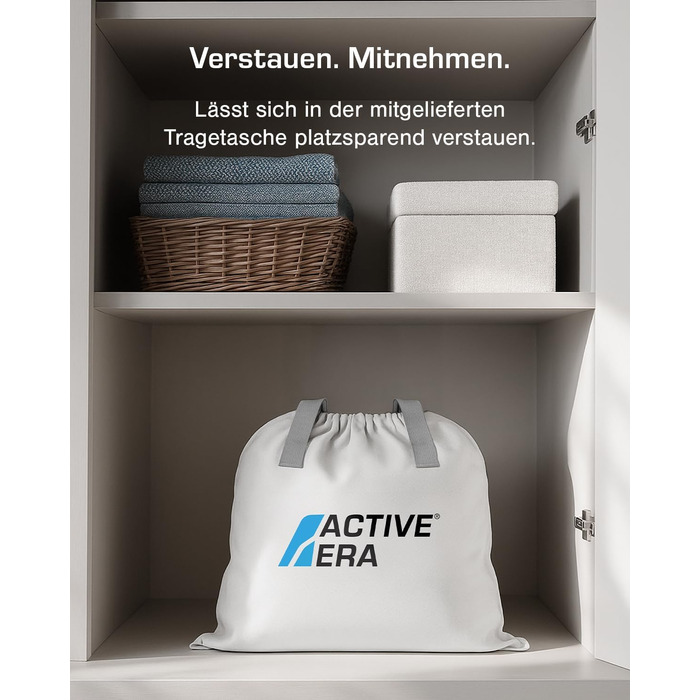 Надувне ліжко Active Era Luxus для 2 осіб з електричним насосом та інтегрованим подушками, 200 x 150 x 36.5 см - ідеально для кемпінгу та гостей