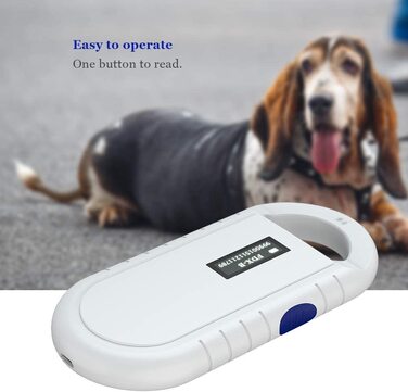 Зчитувач мікросхем Elprico для тварин, міні-зчитувач RFID, сканер мікрочіпів для домашніх тварин, універсальний зчитувач RFID для ISO 11784/11785, FDX - B та ID64-RFID