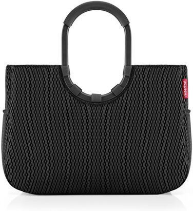 Сумка Reisenthel Loopshopper L – містка, з відділеннями, з перероблених PET-пляшок, золотий (Mesh Black)