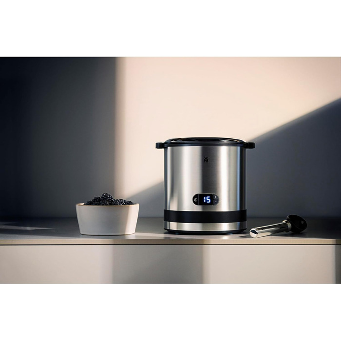 WMF Küchenminis 3в1 морожениця, машина для приготування замороженого йогурту, сорбету та морозива, контейнер 300 мл, таймер на 30 хвилин, компактна електрична йогуртниця