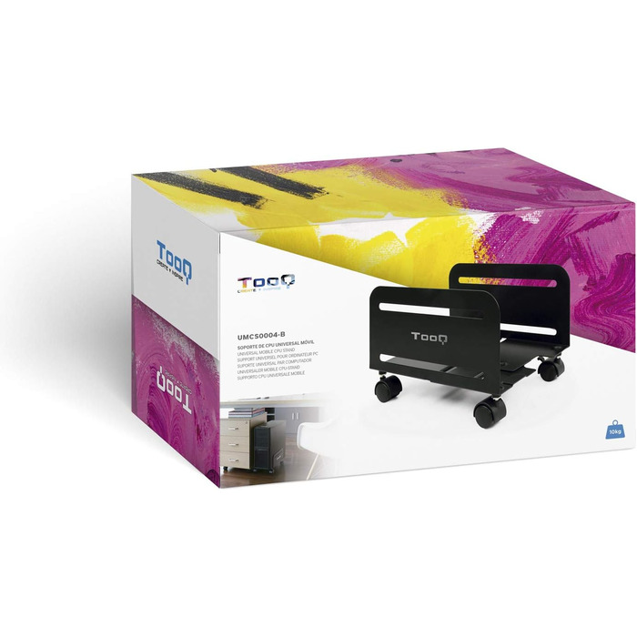 Підставка для CPU TooQ UMCS0004-B, металева, чорна, до 10 кг, ширина 119-209 мм