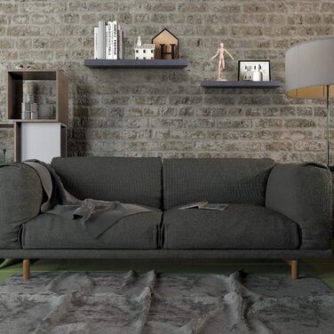 Полиця настінна WOLTU Wandboard RG9315sz для CD, DVD, книг - дерев'яна, для офісу, вітальні, спальні, кухні