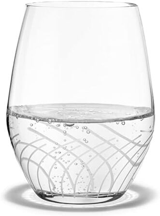 Склянка для води Holmegaard 25 кл 2 шт. Прикраса з гравіюванням ліній Каберне