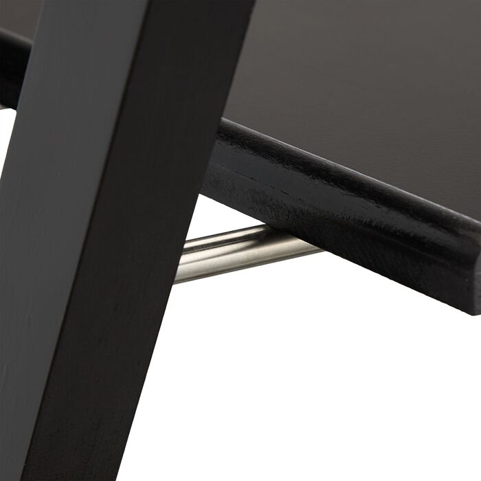 Підставка для валізи Relaxdays чорного кольору з полицею