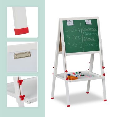 Дитячий столик Relaxdays з дощечкою для малювання