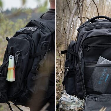 Рюкзак DRR Protac Daypack - ідеально підходить для активного відпочинку Піші прогулянки - Риболовля - Бушкрафтінг - Стрільба - Полювання (чорний поліестер)