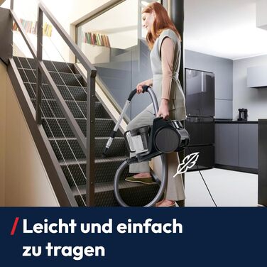 Пилсос Hoover HP1 без мішка, 850W, 2L, EPA-фільтр, аксесуари, радіус дії 7.5м, для твердих поверхонь та килимів