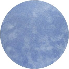 Килим для дитячої Wecon home Esprit RELAXX з високим ворсом круглий 120 см синій