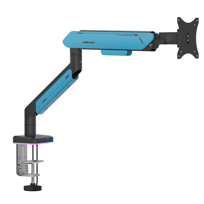 Настільне кріплення для монітора Anda Seat Stealth Pro II RGB 17’’-42’’ Blue