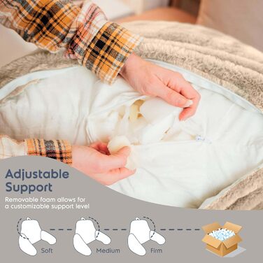 Подушка для читання Nestlé Pelz, стильна спинка для сидіння в ліжку, штучне хутро, крісло-подушка з підлокітниками, подушка для читання в ліжку, для дорослих та дітей, спинка для відпочинку в ліжку, салатовий колір (стандарт, льон)