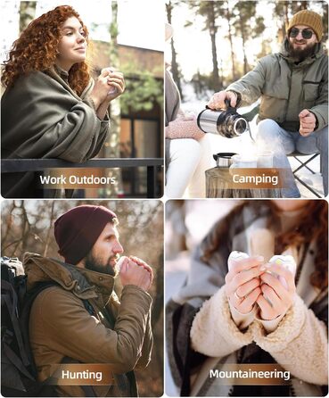 Електричні грілки для рук ColdSky (2 шт), рожеві - багаторазові, портативні, до 12 годин нагріву