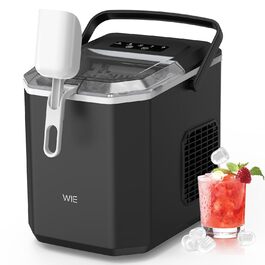 Машина для приготування льоду Ice Maker 1.3л, чорна, для кухні, офісу, барів, вечірок. Швидке приготування 9 кубиків за 6 хвилин, самоочищення, тиха робота.