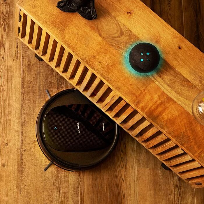 Пылесос робот Cecotec Conga Perfect & Clean Connected Titanium, 2100 Па, 160 хв, 10 режимів, Jalisco Brush, Чорний