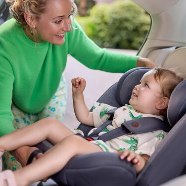 Автокрісло Bebeconfort Mitwachsender Kindersitz 9-36 кг, 15 міс. - 12 років, 76-150 см, збоку захист, 11 положень підголівника, інтегровані підлокітники, EverFix i-Size, R129