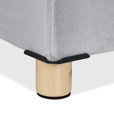 Лавка Relaxdays з оксамитовим покриттям та дерев'яними ніжками