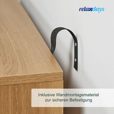 Комод Relaxdays з 2 дверцятами, з імітацією ротангу