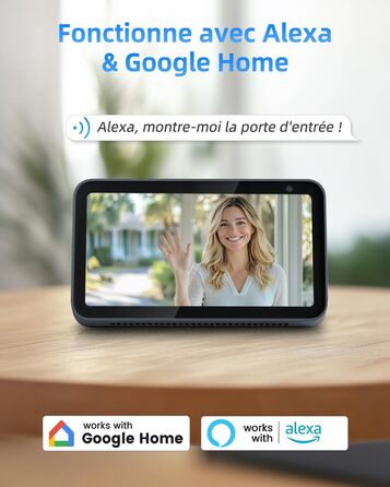 Відеодомофон XTU 2K HD з Wi-Fi, бездротовий, для вулиці, з нічним баченням та PIR-датчиком руху, двосторонній аудіо, білий