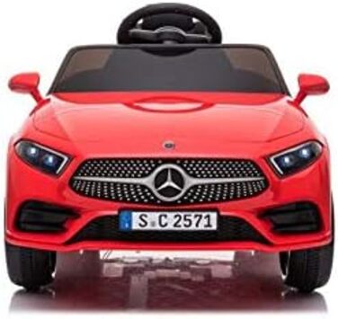 Дитячий електромобіль Mercedes CLS 350 AMG Babycar, ліцензія, 12V акумулятор, шкіряні сидіння, дистанційне керування, MP3, червоний