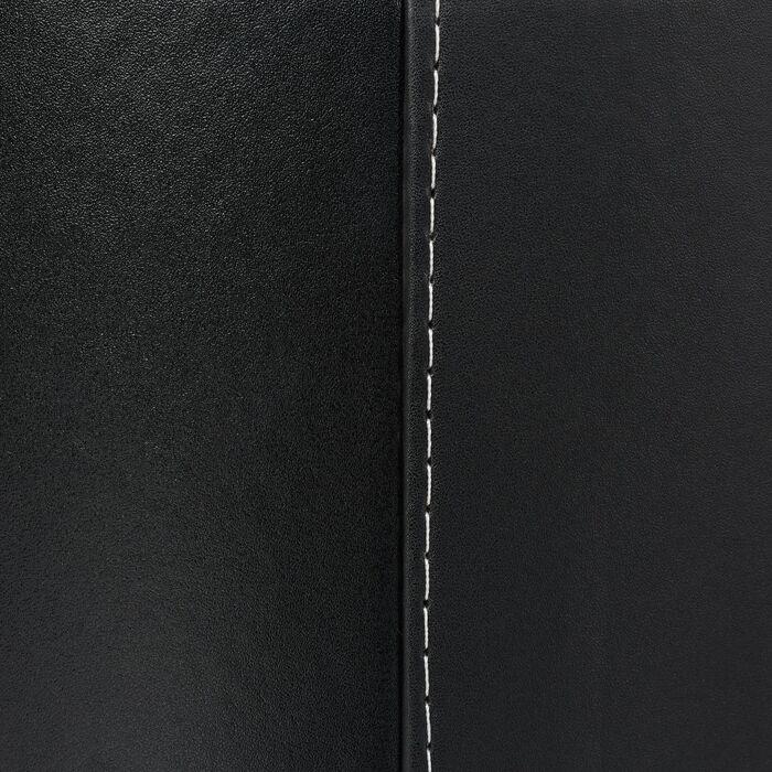 Кошик для дров Relaxdays, штучна шкіра, чорний