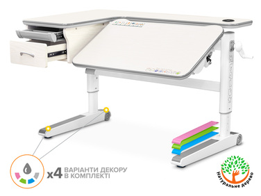 Дитячий стіл Mealux Woodville Multicolor TG Energy (арт.BD-850 TG/MC Energy)