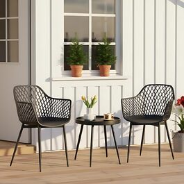 колір: schwarz 2 стільці з підлокітниками