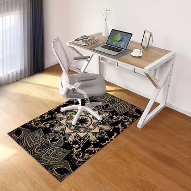 Килимок для стільця Ferocity 90x140 см, захисний килим під крісло, офісний, дитяча ігрова підлога, нековзний, стійкий до подряпин, для твердих підлог, модель Gamer Repeat
