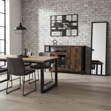 Кухонна шафка Relaxdays з скляними дверцятами