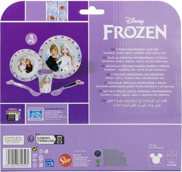 Набір посуду для сніданку Disney Frozen (5 предметів) з приборами