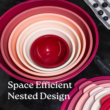 Набір місок для змішування з нержавіючої сталі WHYSKO | Контейнери для зберігання продуктів | Для кухні та холодильника | Екологічні, міцні (з блакитними кришками)