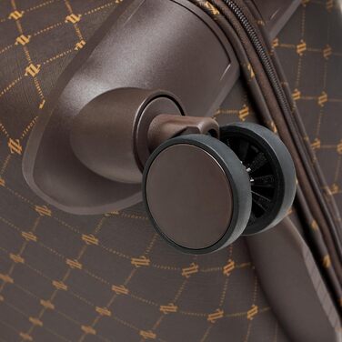 Набір валіз Lazarotti Palermo 2 шт. (S 55 см + L 79 см) | Легкі, гібридні, з логотипом та захистом кутів | 4 колеса, TSA-замок | Для жінок та чоловіків (Колір: Dark Brown)