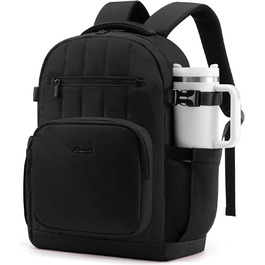 LOVEVOOK Рюкзак для жінок, чорний, 15.6 дюймів, водовідштовхуючий, з відділенням для ноутбука, для школи, університету, роботи