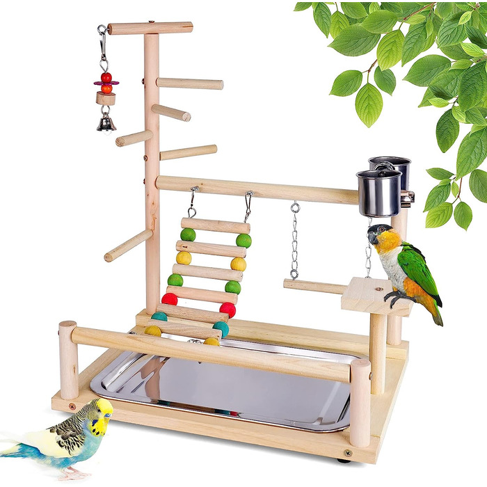 Ігрова підставка для птахів RoseFlower 37x26x44,5 см дерев'яна