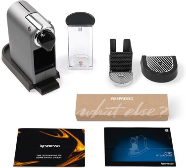 Кавомашина Nespresso Krups CitiZ XN741B, срібна: автоматична, 1260 Вт, 1 л резервуар