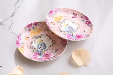 Набір чашок та блюдець London Boutique, Шеті Шик, Вінтаж, порцелан з квітковим малюнком, 2 набори в подарунковій коробці, кераміка (Cuckoo)