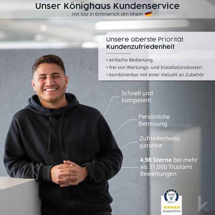 Інфрачервовий обігрівач Könighaus з ТÜV SÜD та 5 роками гарантії (Виготовлено в Німеччині). Можливість завантаження власного зображення. 300W, білий каркас, з термостатом