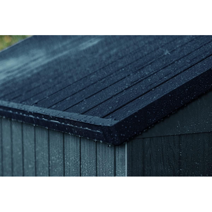 Садовий будиночок KETER Darwin 2,8 м² сірий (6x6) з Evotech пластику, з дверима та вентиляцією, 25x184x205 см