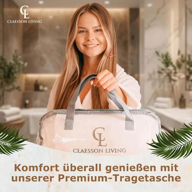 Подушка для ванни повне тіло (152x56 см) з підголівником (11 см) - біла. Підтримка шиї, спини та ніг. З сумкою для прання та подорожей, гачком для сушіння.