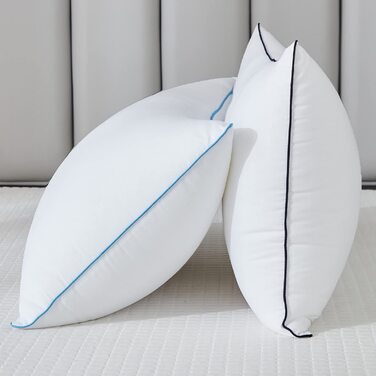 Подушка для вагітних та годування Flanhorest з ефектом пам'яті (Memory Foam), довга анатомічна подушка для сну на боці, біла, розмір Queen (набір 2 шт)