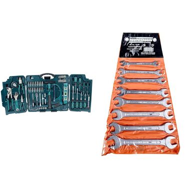 Набір інструментів Brüder Mannesmann 89 предметів, універсальний, сталь Chrome-Vanadium: пила, молоток, плоскогубці, ключі, тріскачка, рівень M29085