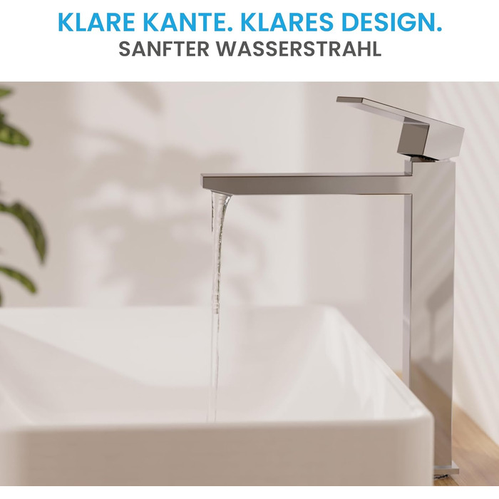 Змішувач для ванної кімнати Bächlein Imatra, однолеверний, хром, сучасний дизайн