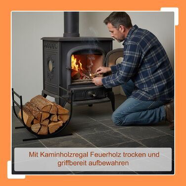 Сучасна полиця для дров Relaxdays U-подібної форми